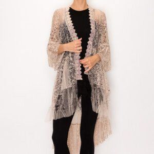new ORIGAMI duster ALL lace cardigan BOHO DUSTER WESTERN bohemian KIMONO